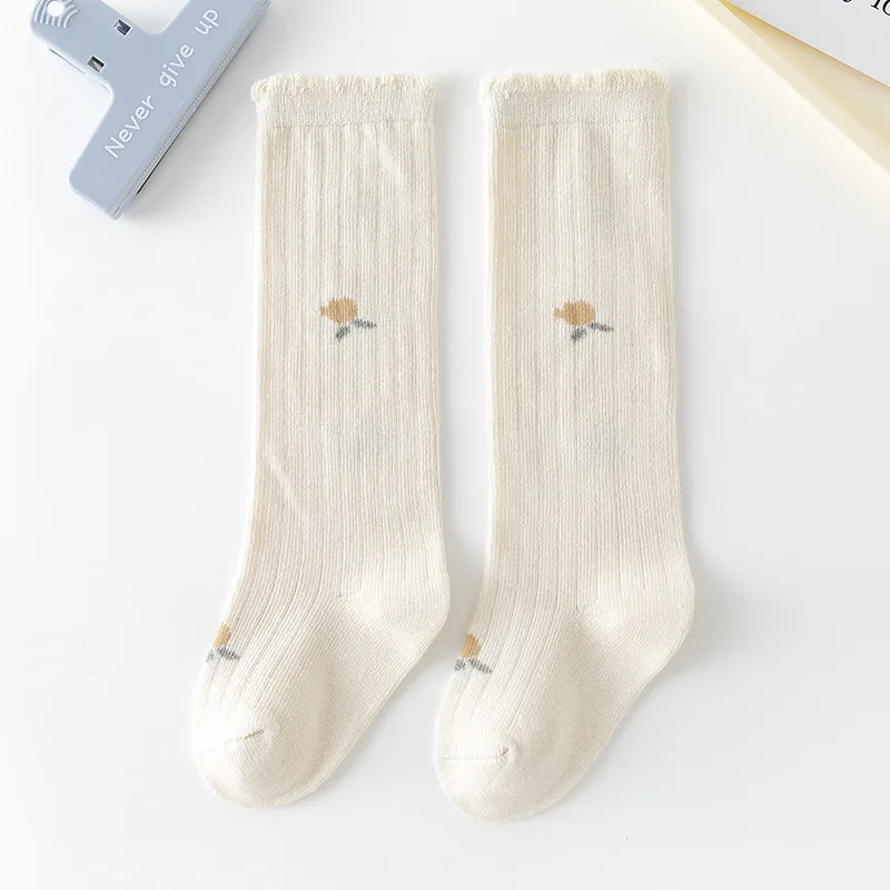 Rarewe High Quality Cotton Baby Socks 5-Pair Set Ribbed Newborn Design Plain Colors Autumn Breathable Baby Sock Shoes 0-3 Months