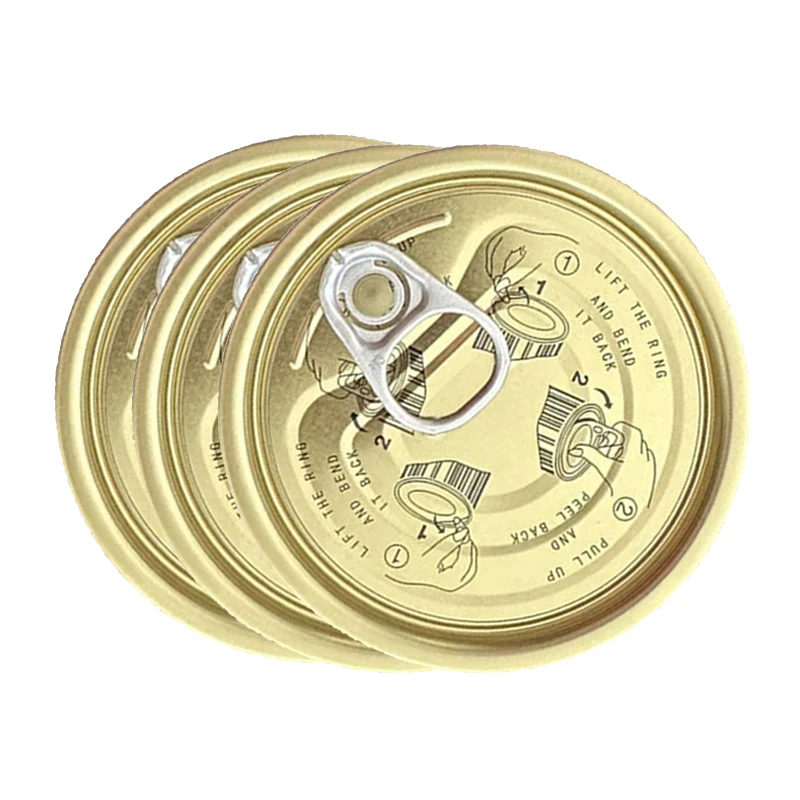 Whole Sale Gold Color Metal Lids Price  TFS Eoe for Food Packaging Can