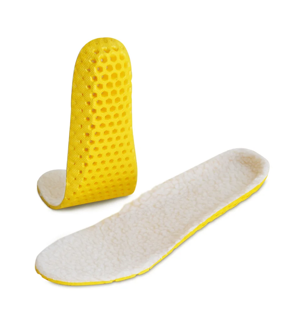 Winter Warm Sports insole men and women fleece-lined shock absorption soft bottom comfortable breathable wool insole