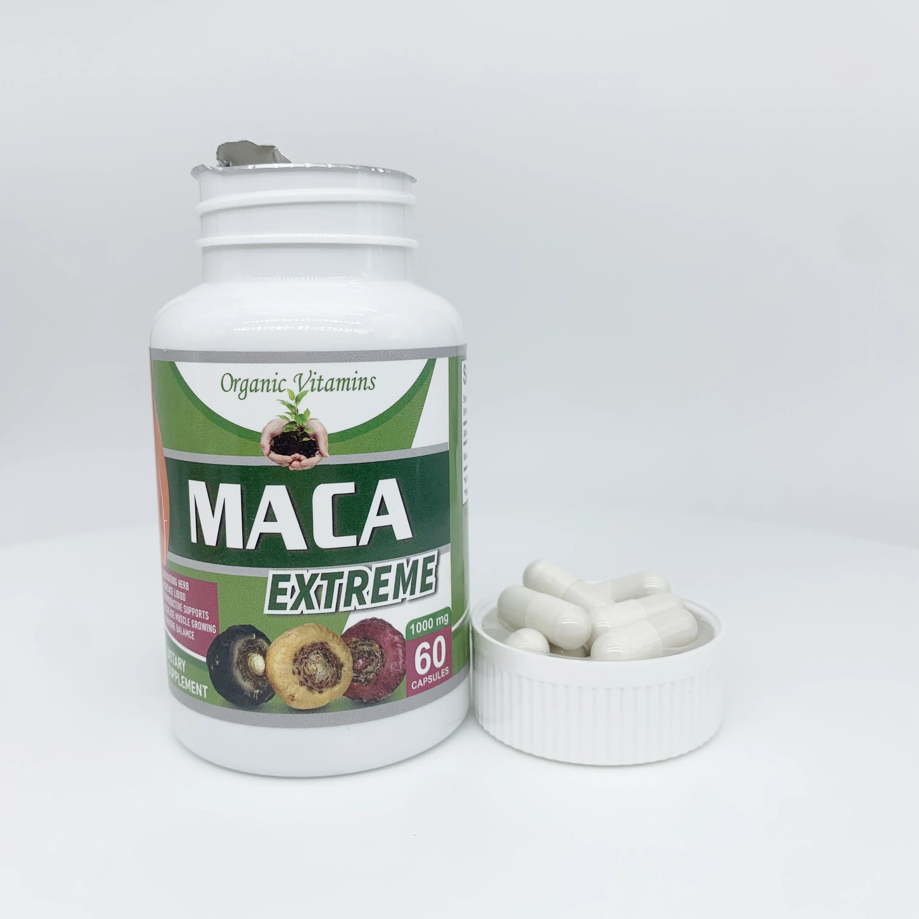 Экстракт ODM OEM maca 60 шт. травяные добавки порошок для корней маки лечебные таблетки органические экстремальных капсул