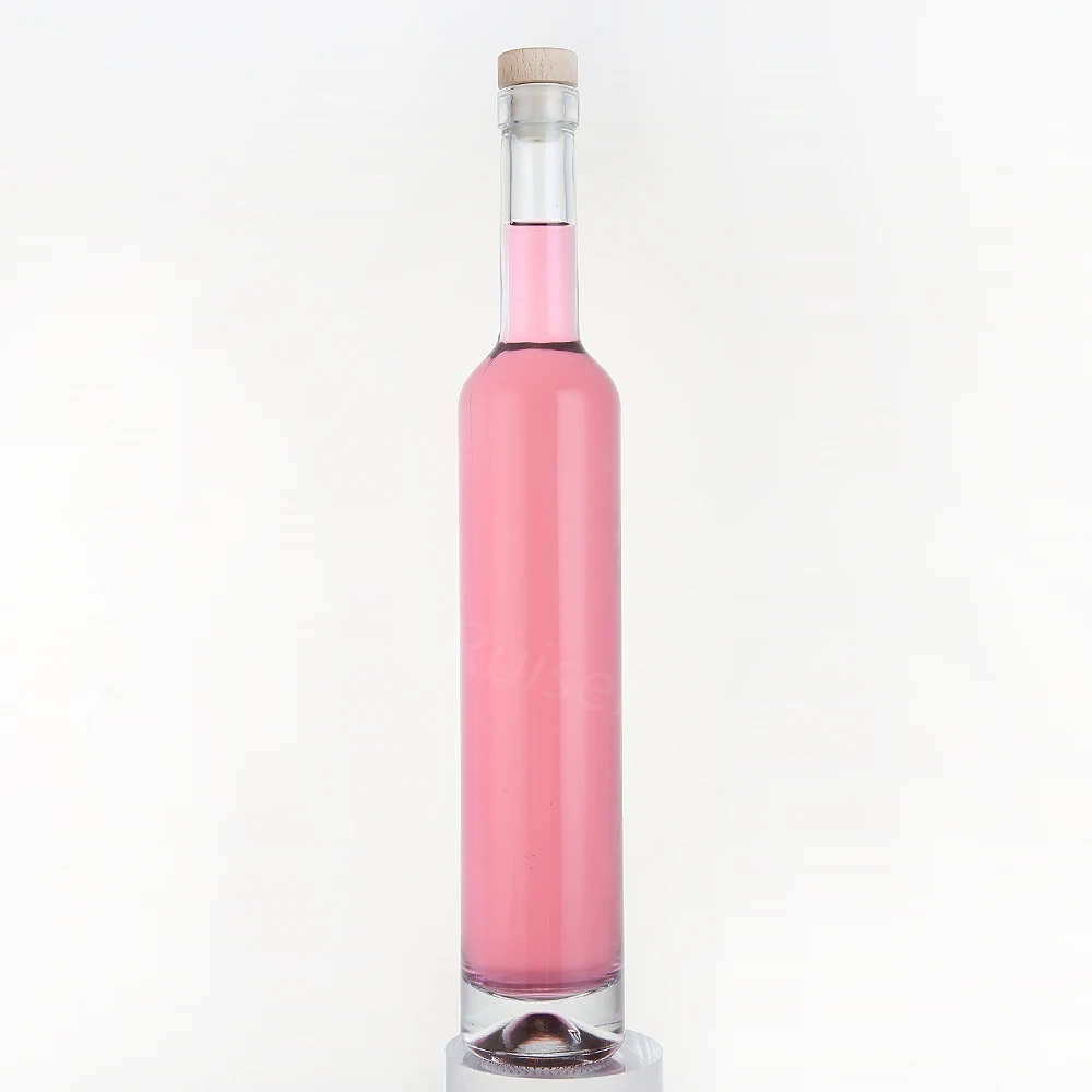 High Quality Tall Thin Spirits Bottles Whisky Vodka Liquor Spirits Gin 375ml 500ml Glass Bottles
