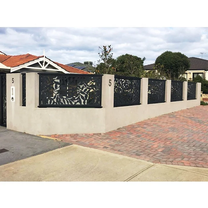 
Garden Style Sheet Metal Screen Fence Panels Decorative Flower Garden Fencing 