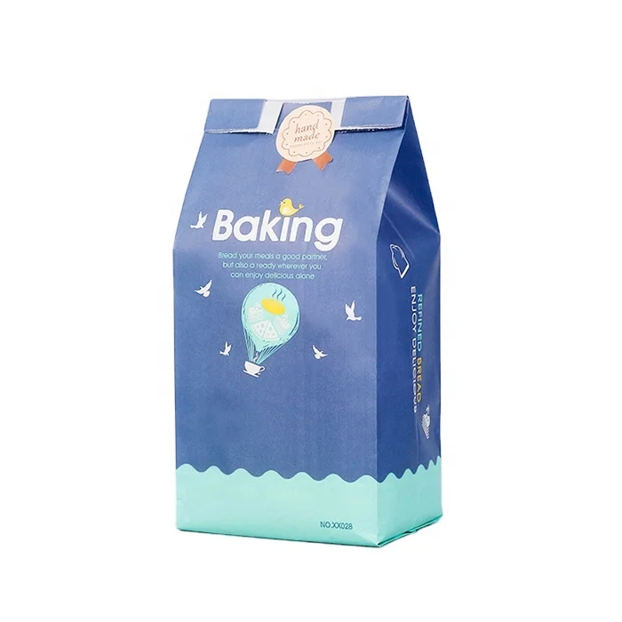 Manufacturer Logo Biodegradable Side Gusset Clear Window Brown Kraft Paper Pouch Food Packaging Bags Food Paper Bag Packaging