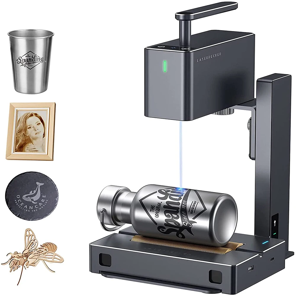 Mini laser engraving machine pecker2 leather wood acrylic potable engraver