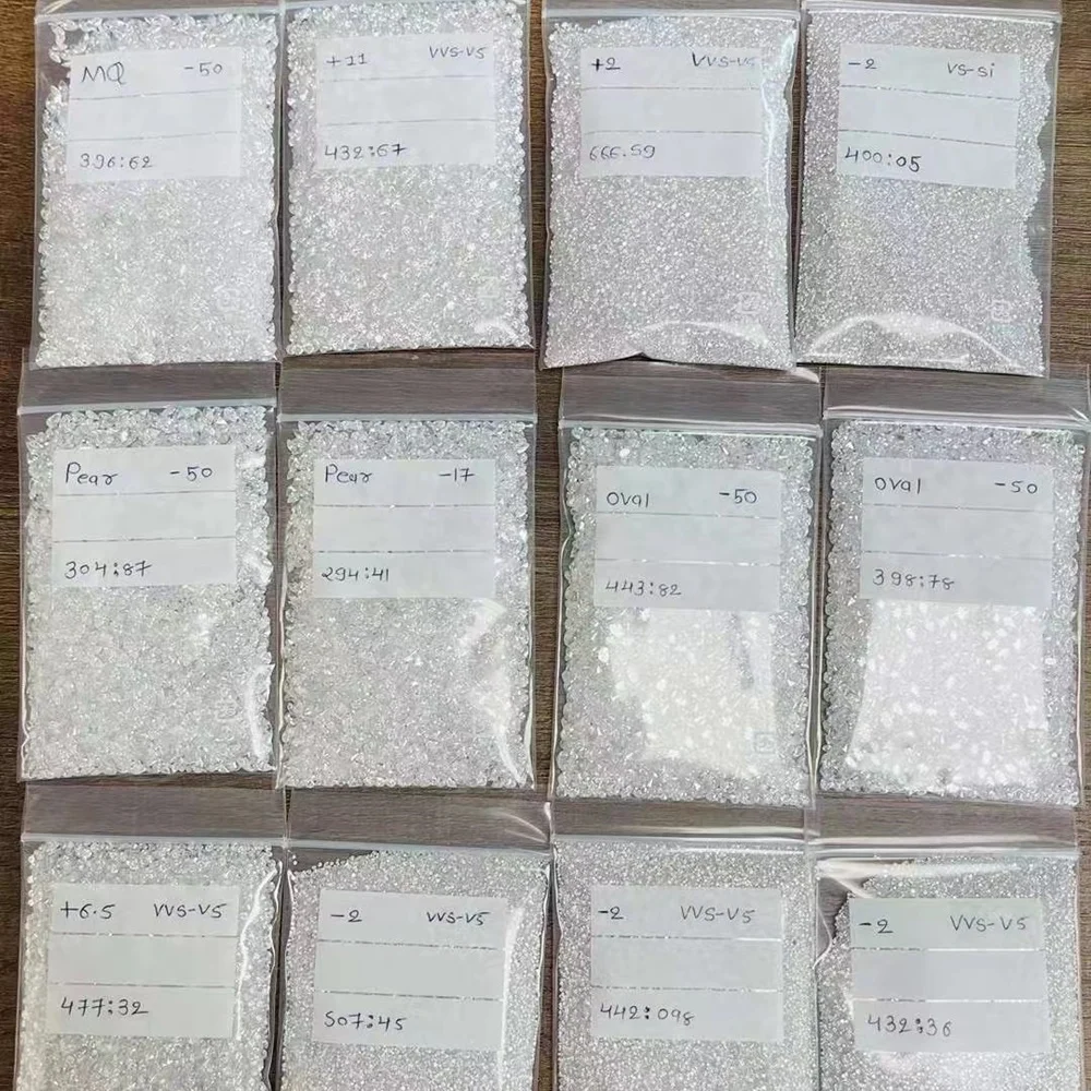 100% Natural Loose Diamond Stone DEF Color VS Clarity 1.0-3.0mm Melee Real Diamond AND CVD HPHT LAB GROWN DIAMOND