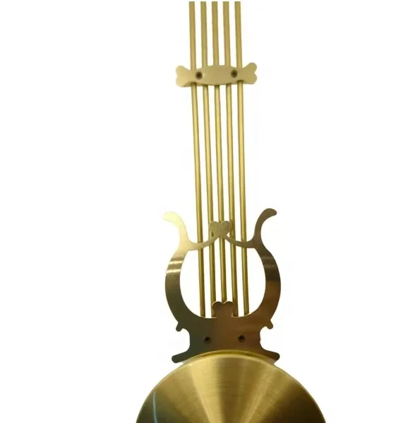 HONG QIAN Swinging movement accessories metal piano shaped pendulum quartz clock hanging clock accessories