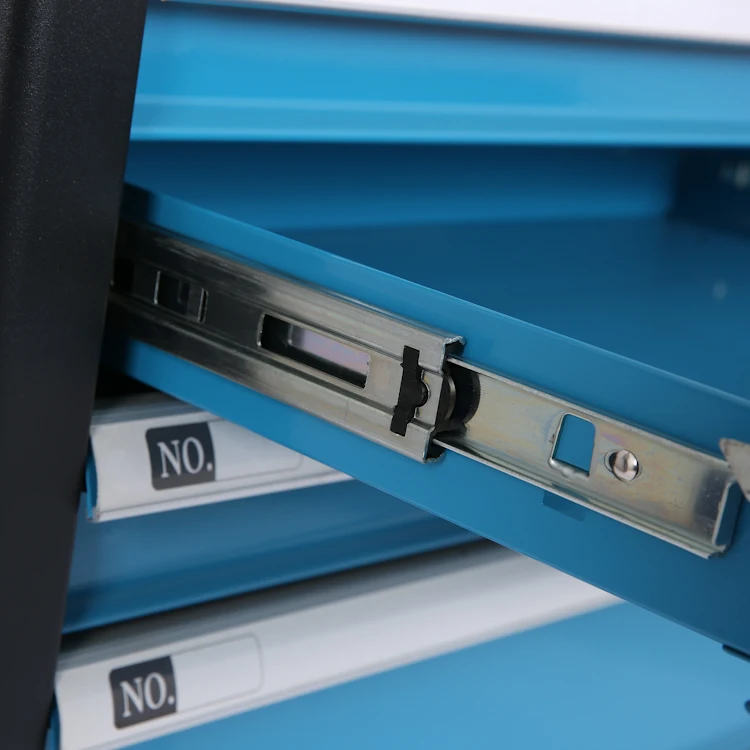 CD-3006 simple 6 or 7 drawers  storage cabinet with tools set trolley with  stainless steel table