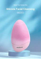 Notime Custom women beauty tools high frequency waterproof mini hifu electric sonic facial cleansing brush silicone