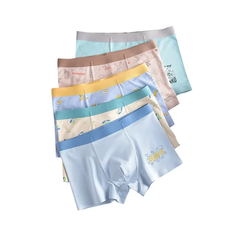 Wholesale comfortable modal cotton underwear kids boys cute teens underwear briefs