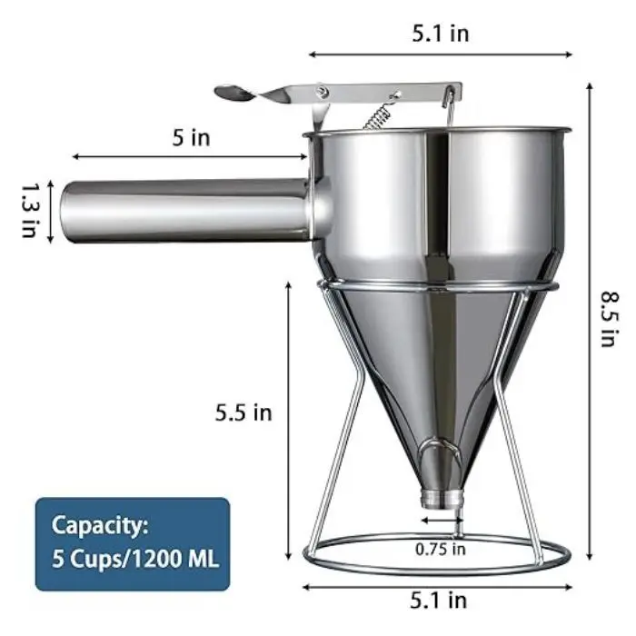 Sunmax Best Sale Commercial Cake Decorating Tools Crepe and Pancake Makers Baking Tools Funnel