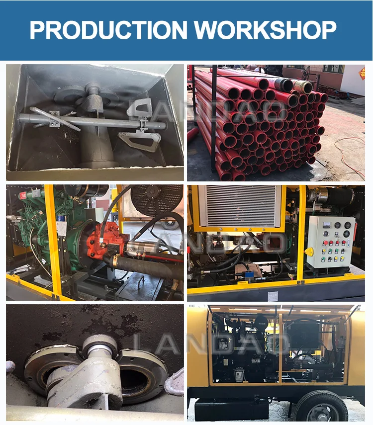 Small Portable Diesel Engine Bangladesh Price Concrete Pump