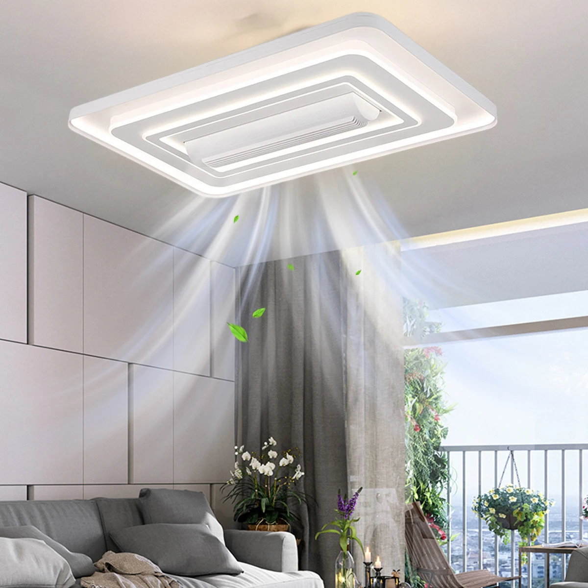 Modern Indoor Luxury Ceiling Decorative Fan Lighting Remote Control Led Ceiling Fan With Light