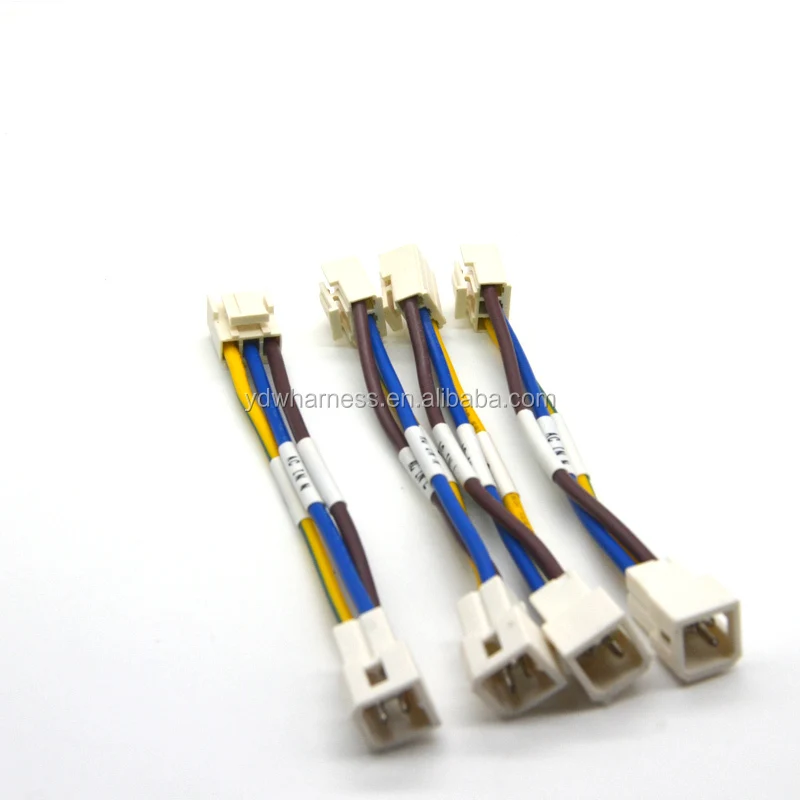 Customized Length 3.96 Mm High Temperature Resistant Cable Wire Harness  For Fan Assembly
