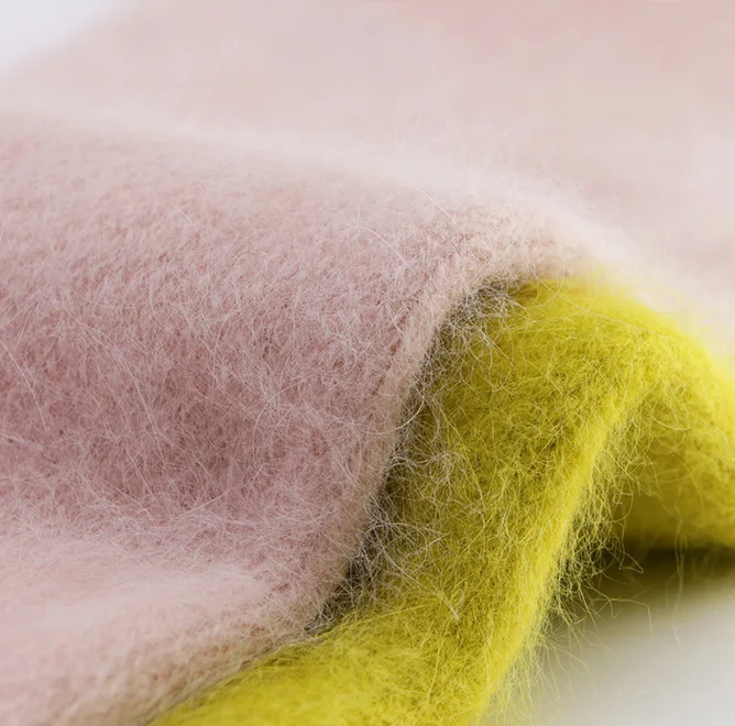 Soft Colorful Long Hair Mohair 1/13nm 3% spandex 10% mohair 15% wool 35% nylon 37% acrylic Mohair Blended Yarn