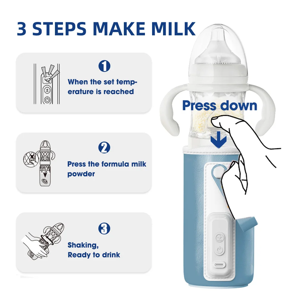Good quality new best usb charger electric heating warmer best formula dispenser glass baby milk feeding bottles