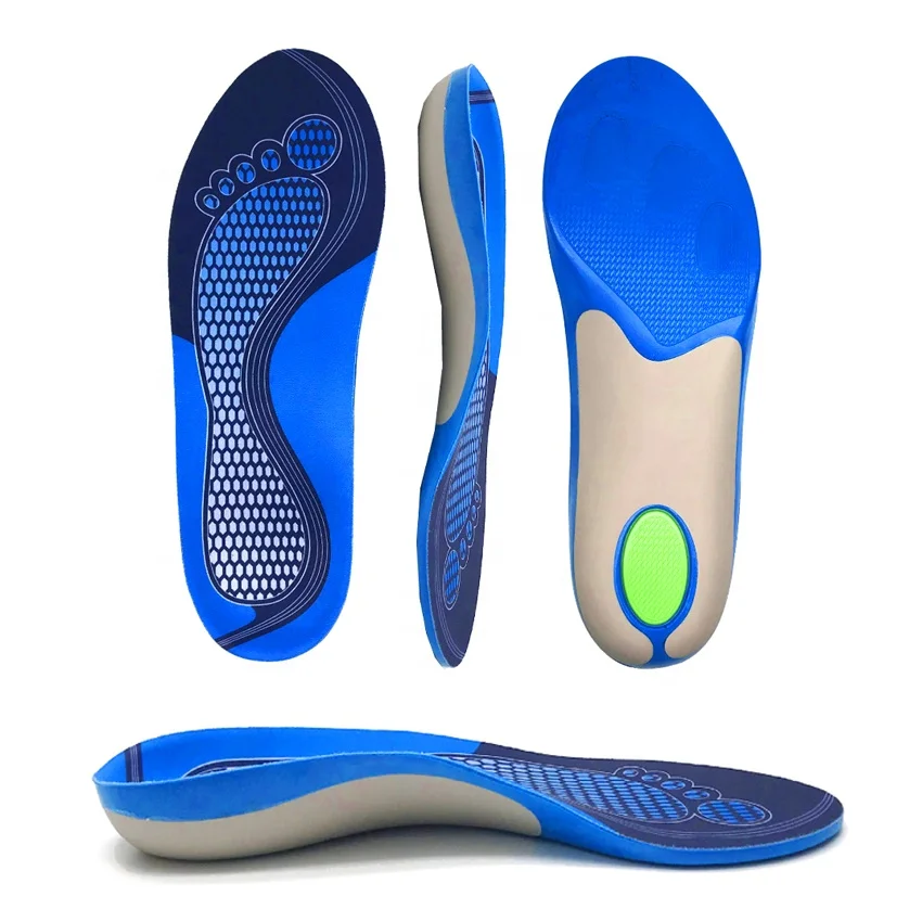 Plantar Fasciitis Feet Insoles Arch Supports Orthotics Inserts Relieve Flat Feet, High Arch, Foot Pain Sports Orthopedic Insoles