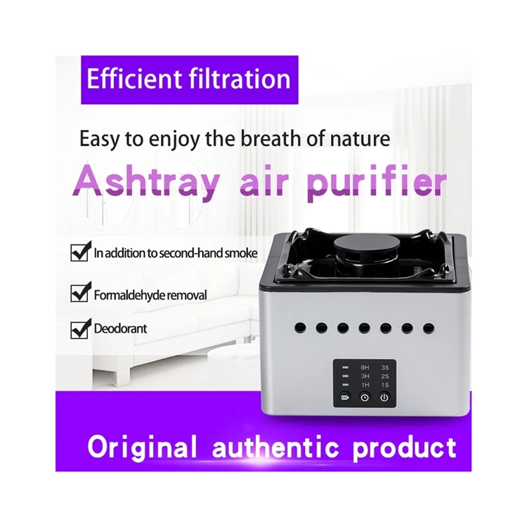 Wholesale Household Negative Ion Desktop Battery Ashtray Negative Ion Air Purifier Cleaner