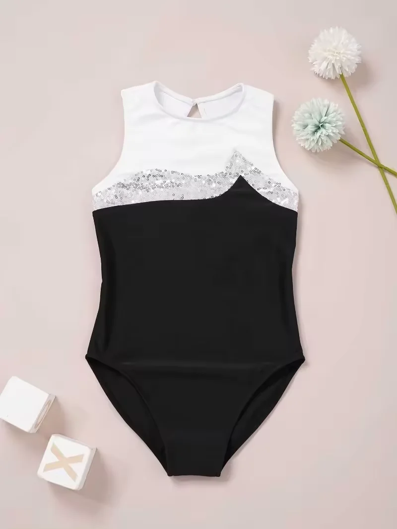 ballet leotard kids boys gymnastic gymnastics girls rhythmic gradient sequin custom dance leotards child with skirt mesh
