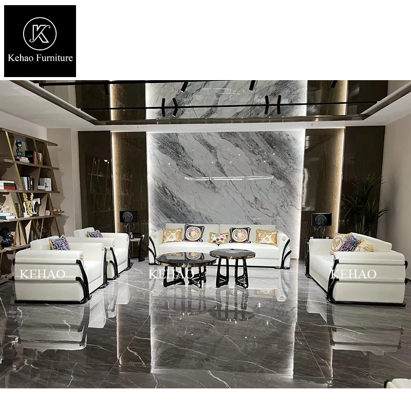 Versaces design sofa set furniture living room modern luxury white leather couch sofas for home luxury italian sofa sets