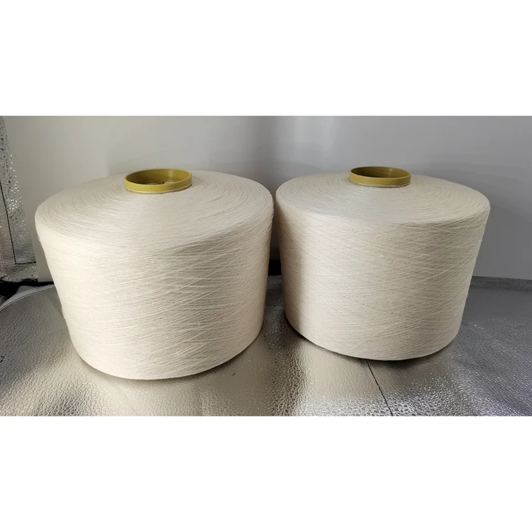 Custom spun silk yarn Knitting Natural Flax Fiber Yarn silk sliver