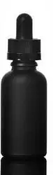matte black glass dropper pipette 30ml bottle with cardboard tubes