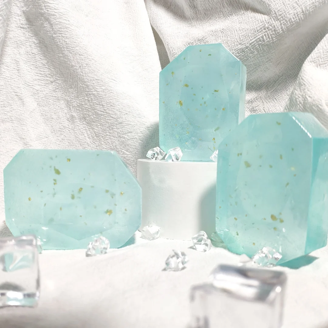 Wholesale Handmade 100% Pure Glycerin Clear Bath Soap OEM Natural fruit fragrance handmade soap