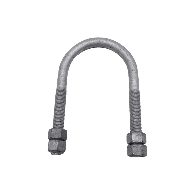 Grade 10.9/8.8 Heavy Duty Clamp with U-Bolt Plain Finish Hot DIP Galvanized Steel Double Edge Open End Style Includes Washer Nut