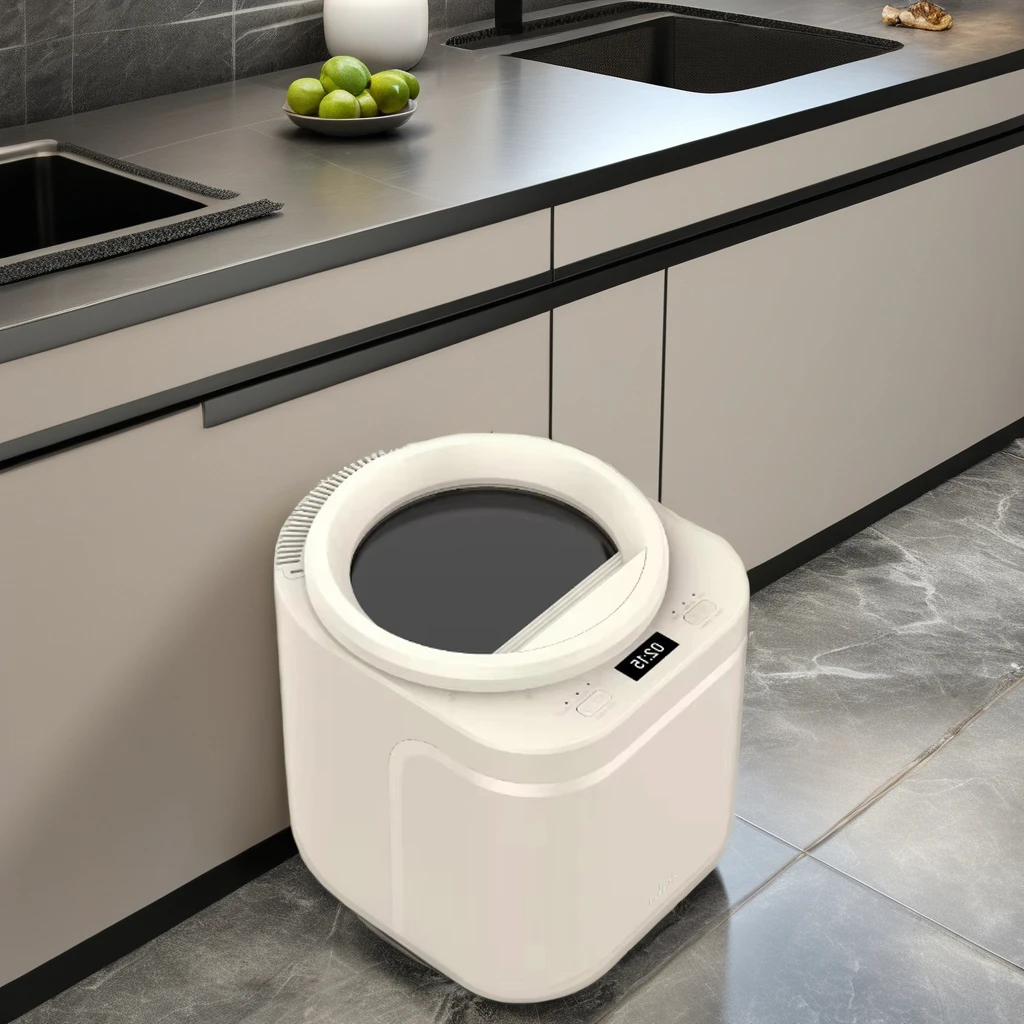 Smart Electric Food Waste Composter Disposer New Small Countertop with Handle Continuous Feed Air Switch Control Household Use