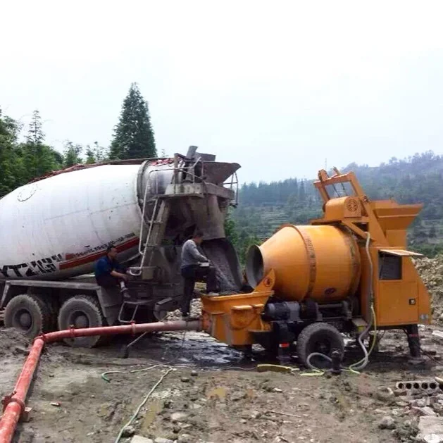 Concrete Mixer With Pump Machine Truck Mini Cement Mixer With Pump Machine Concrete Mixer High Pressure