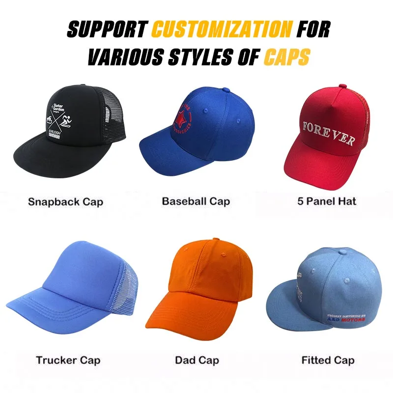 Summer Baseball Hats Custom Logo Red Baseball Cap Structured Baseball Cap