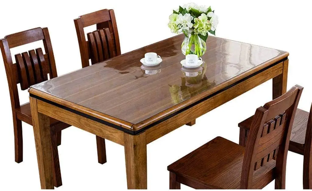 Waterproof Table Cloth for Party Dining Table PVC Protector Tablecloth Transparent Plastic Table cover