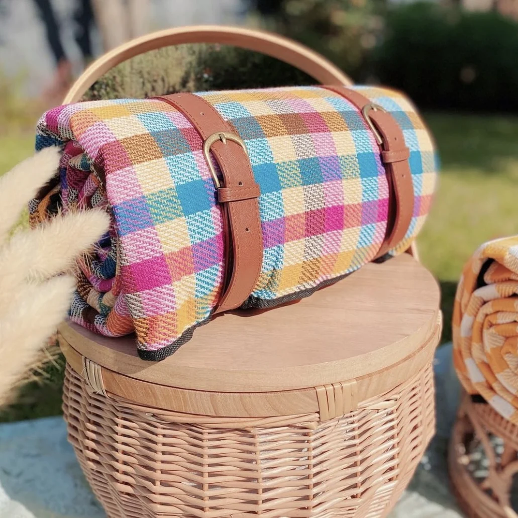 Travel Outdoor Portable Oxford Cloth Waterproof Camping Accessories Mat Foldable Sand-proof Beach Picnic Mat Blanket