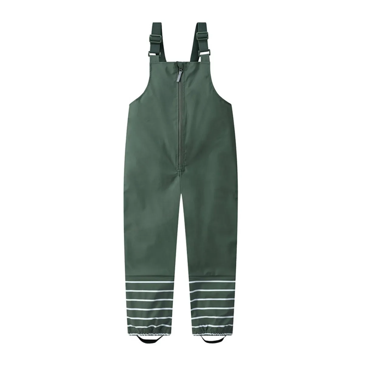 Children PU Waterproof Rain Pants Baby One Piece Jumpsuits Rompers Boys Girls Rain Pants Fashion Kids Overalls