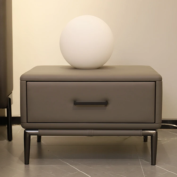 Быстрая доставка, современные деревянные тумбочки с отверстиями, прикроватные столики для спальни серого/коричневого/белого цвета, прикроватные столики с Одним Выдвижным Ящиком, ночная подставка