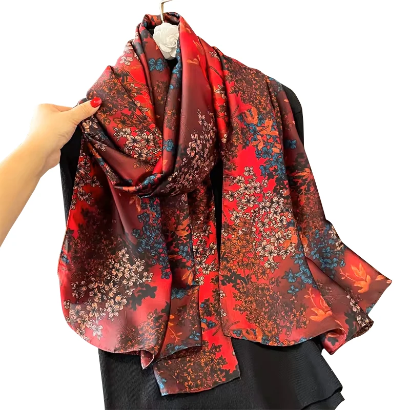 Wholesale Retro French Style Long Decorative Ribbon Fashion Silk Scarf Thin Ribbon Silk Scarf