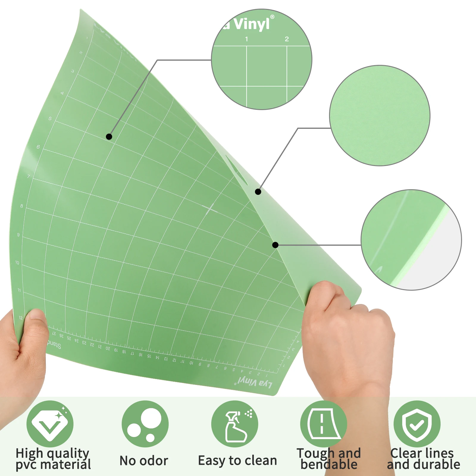 LYA brand Cutting Mat for Cricut, 6 Pack Cutting Mat 12x12 for Cricut  Variety Adhesive Sticky Cutting Mats Accessories for Cric