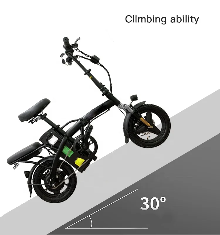 Hot Sale 48V Battery Shock Absorbing Electric Folding Bicycle Electric City Bike