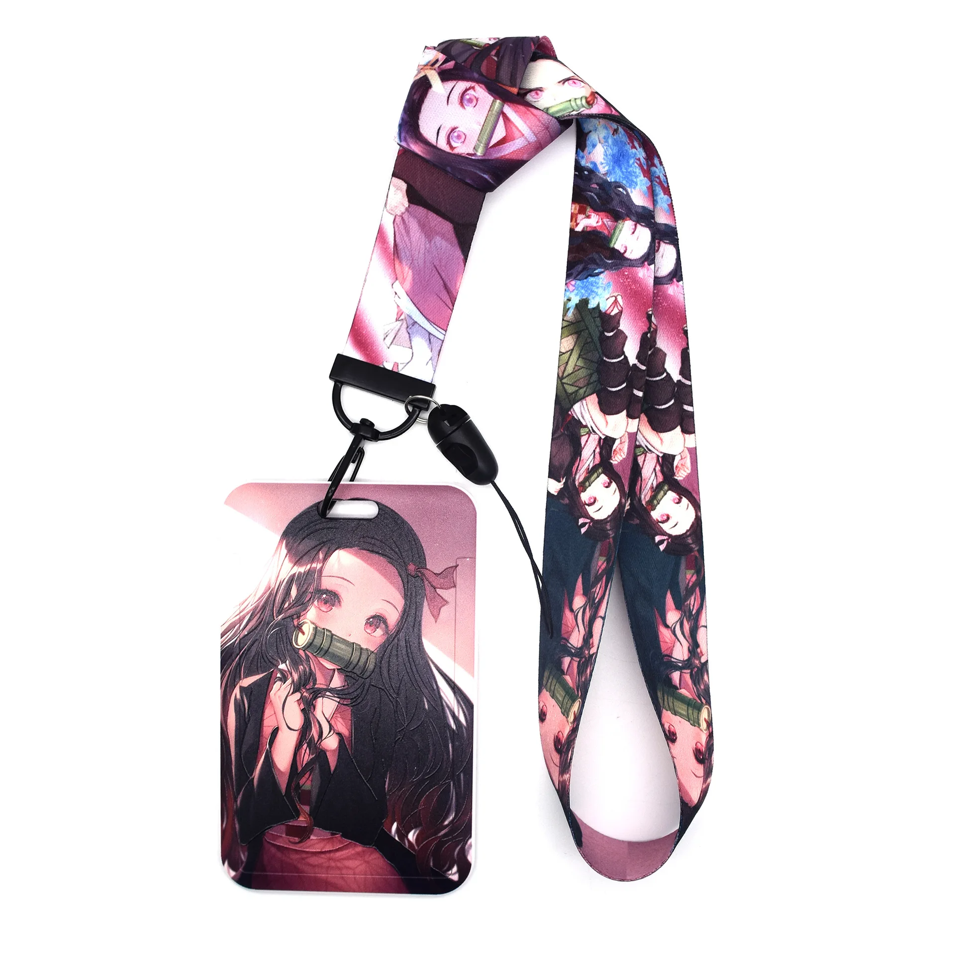 Fashion Anime Cartoon Bus Pass Case Cover Slip ID Card Badge Holder custom print With Lanyard