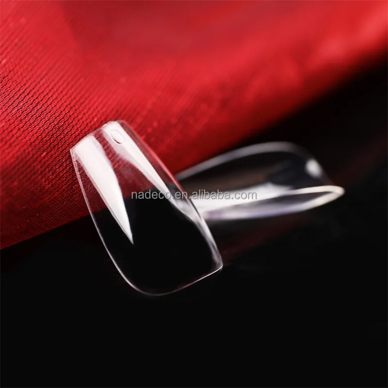 15mm Big Thumb Xtra Short Coffin Nail Tips Sock Off Gel Press On Natural Shape Artificial Fingernails 300pcs