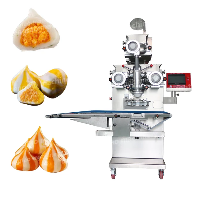 2024 Automatic Industrial Multifunctional Machine Two Fillings Dough & Meat Ball Maker for Fish & Chicken Ball Production