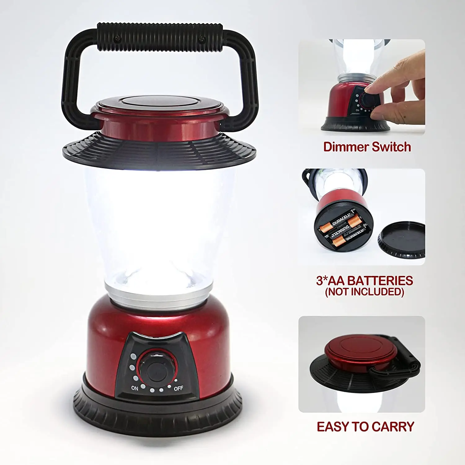 LED Lantern 120LM Variable Power Retro Battery Powered Camping Light