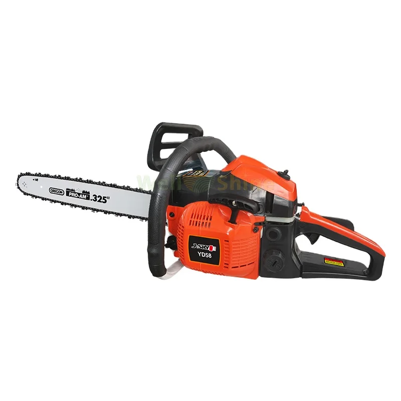 China Manufacture CE Certification Petrol Power 58cc Chainsaws, Factory Price Gasoline Garden Cutting Wood Tree Chain Saws
