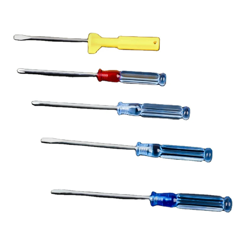 Wholesale Small crystal mini screwdriver with clear head for easy and durable one-touch cross Clear Handle Screwdriver