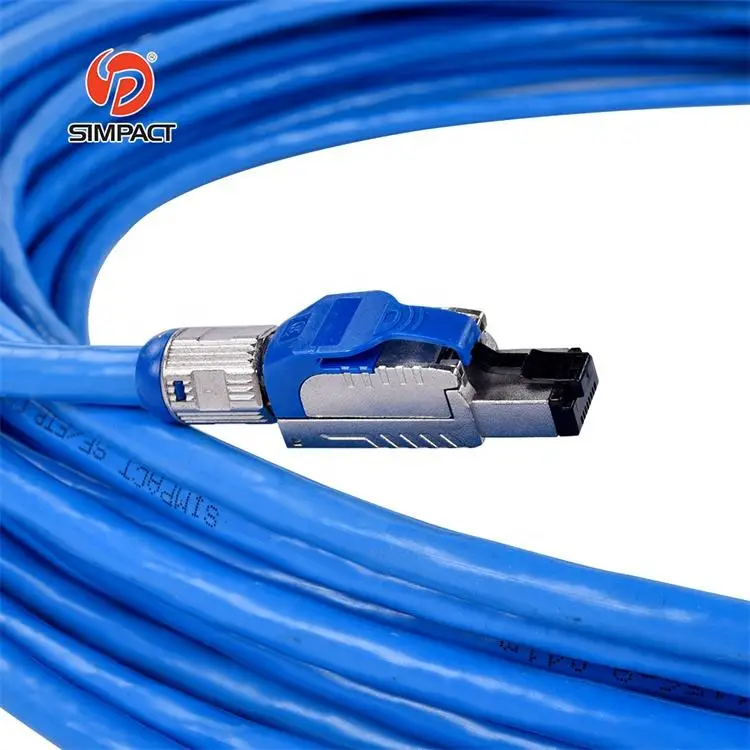 Factory Supply High Quality Pvc/Pe/Lszh/Cmp/Cmr Jacket 22Awg Cable Ethernet Flat Cat8 Ethernet Cable Manufacturer