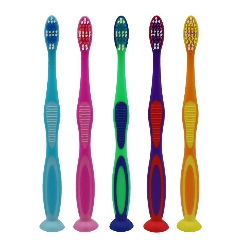 Wholesale Children Kids Toothbrush Suction Cup Home Use Teenager Toothbrush