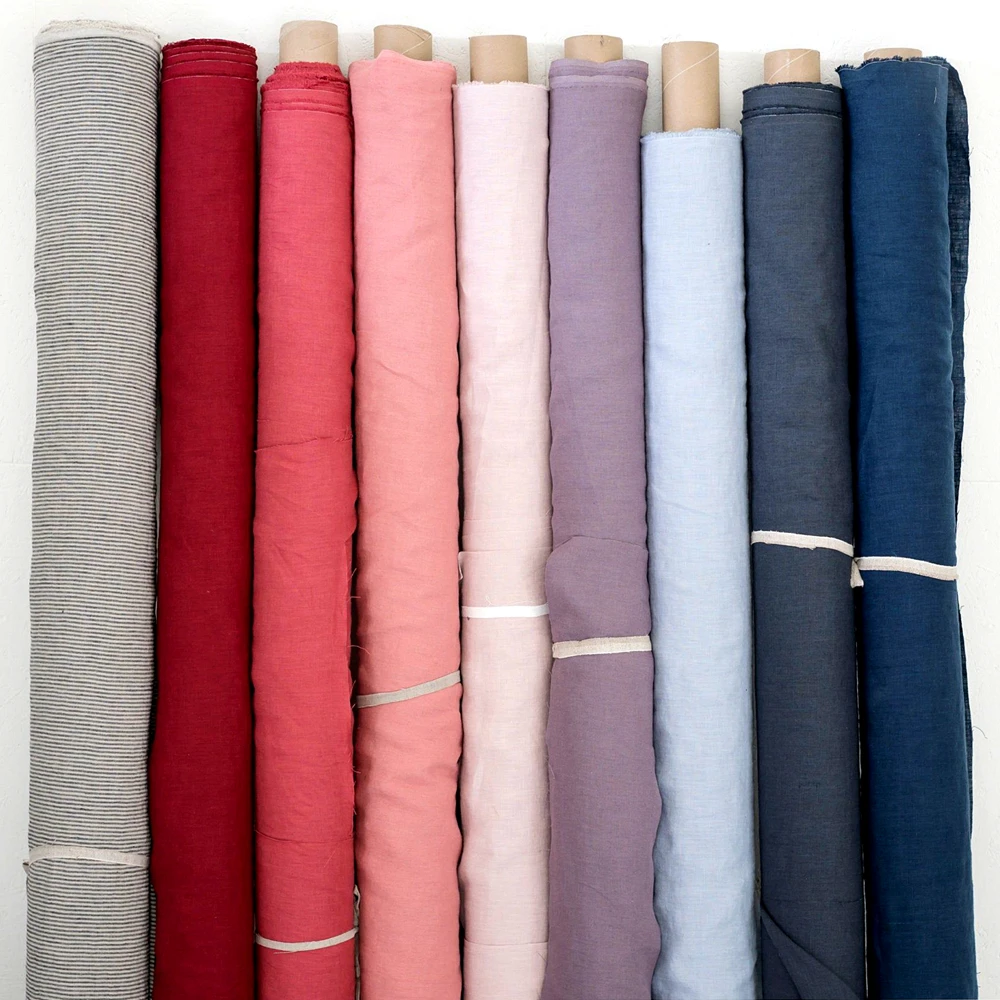 Annual New product antistatic bright color Lightweight and breathable Sweating is not close to the body Cotton51%Linen49%