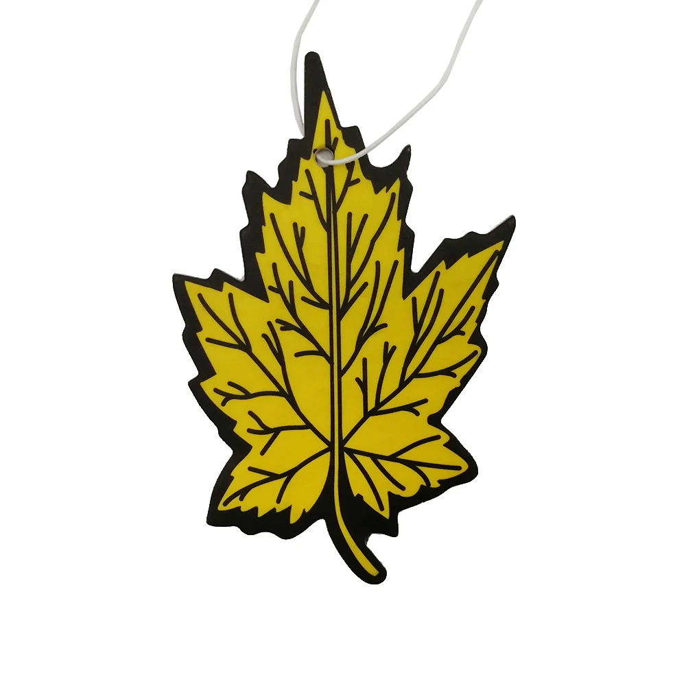 Card absorbent paper private label decoration stickers packages charcoal stick fancy fruits scents car perfume freshener