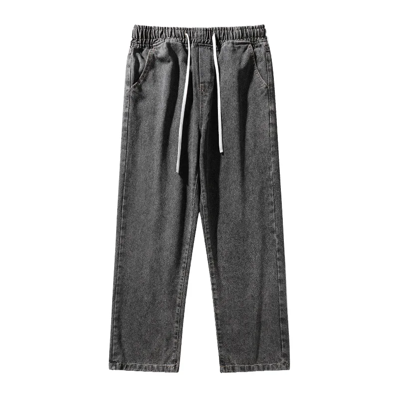 Custom Summer New Design Men Flared Patchwork Loose Hip Hop Denim Pants Washed Jeans for mens