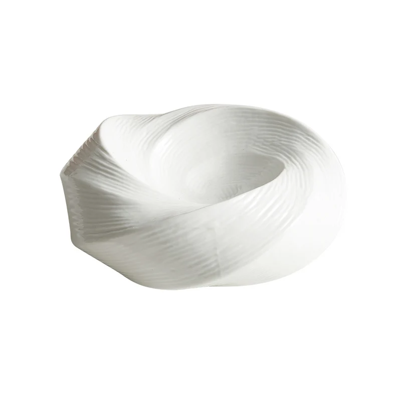 White Ceramic Dinner Plate Soup Pasta Spaghetti Sweet Dessert Fruit Cold Dish Kitchen Restaurant Serving Plate Dinnerware Sets