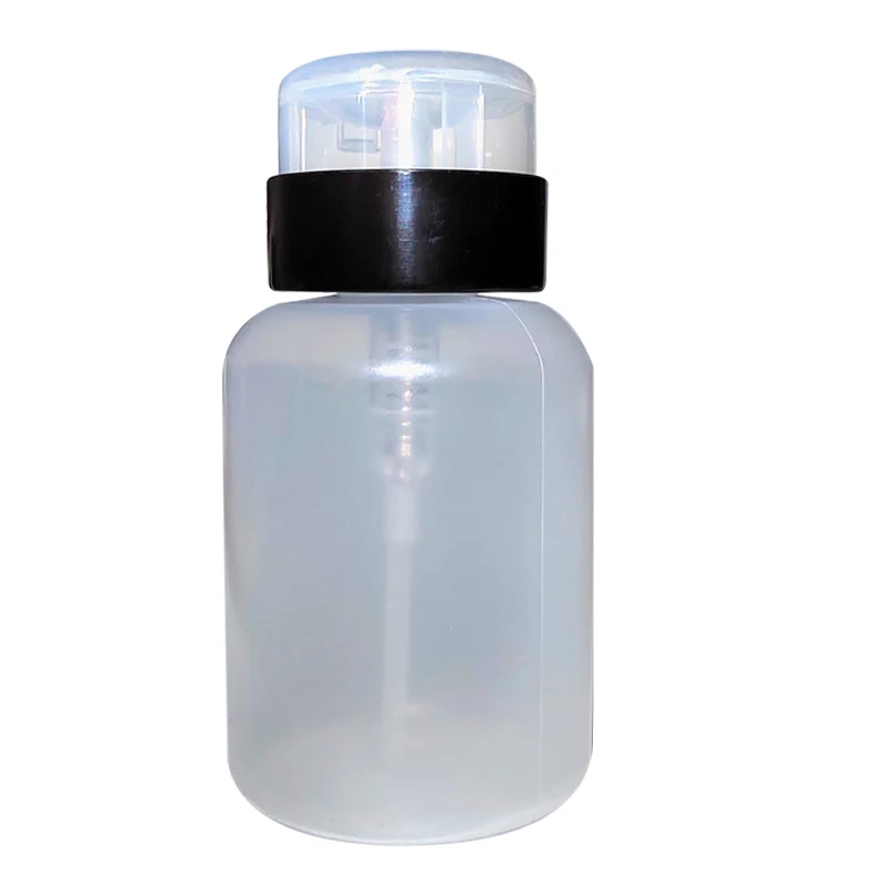 Plastic pressed industrial leakproof alcohol bottle Nail art with locking air pressure bottle